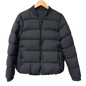 Lululemon Weightless Wunder Jacket Black Goose Down Puffer Women Size 10 Quilted
